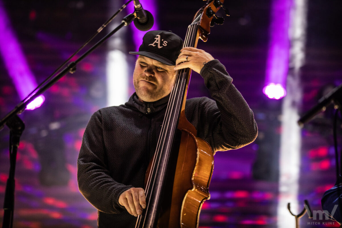 Mike Devol, Greensky Bluegrass, Sept 15, 2022, Dillon Amphitheatre, Dillon, CO. Photo by Mitch Kline.