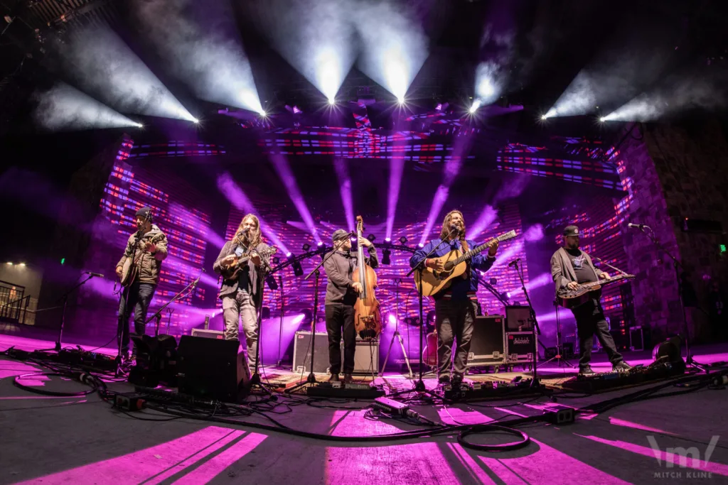 Greensky Bluegrass, Sept 15, 2022, Dillon Amphitheatre, Dillon, CO. Photo by Mitch Kline.