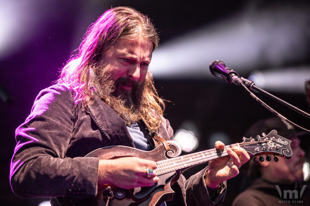 Paul Hoffman, Greensky Bluegrass, Sept 15, 2022, Dillon Amphitheatre, Dillon, CO. Photo by Mitch Kline.