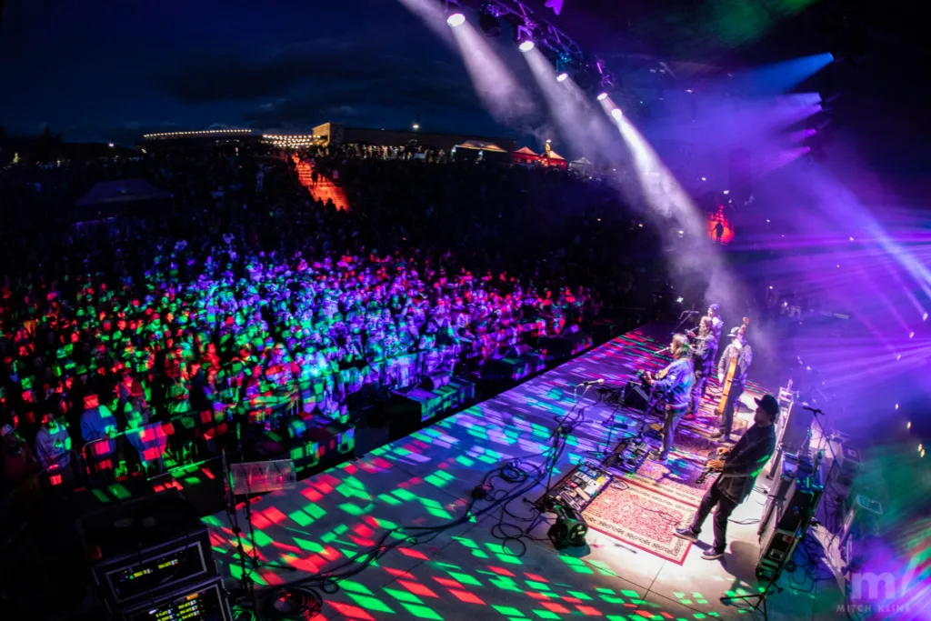 Greensky Bluegrass, Sept 15, 2022, Dillon Amphitheatre, Dillon, CO. Photo by Mitch Kline.