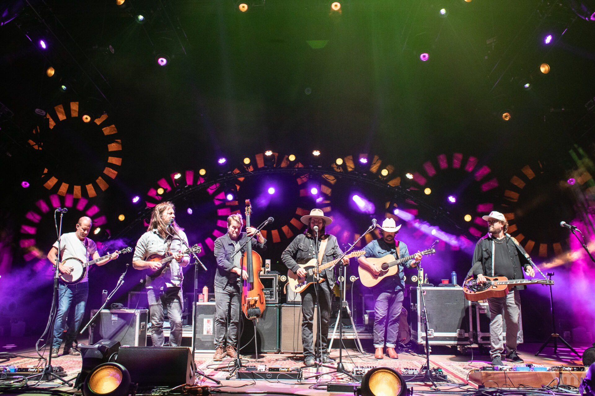 Greensky Bluegrass, Sept 17, 2021, Red Rocks Amphitheatre, Morrison, CO. Photo by Mitch Kline.