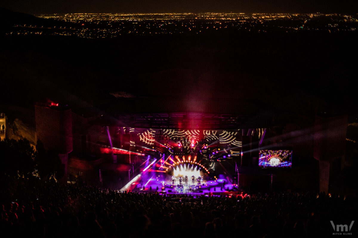 Greensky Bluegrass, Sept 17, 2021, Red Rocks Amphitheatre, Morrison, CO. Photo by Mitch Kline.