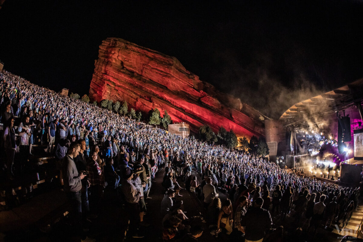 Greensky Bluegrass, Sept 17, 2021, Red Rocks Amphitheatre, Morrison, CO. Photo by Mitch Kline.