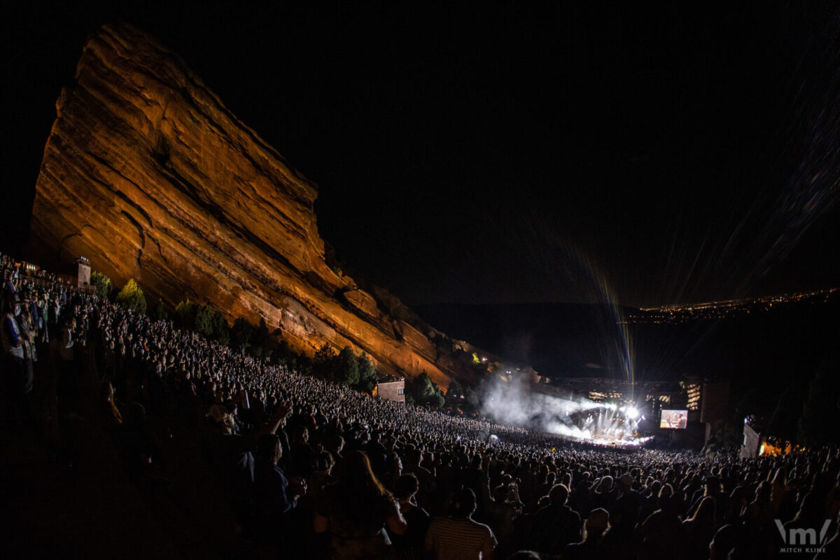 Greensky Bluegrass, Sept 19, 2021, Red Rocks Amphitheatre, Morrison, CO. Photo by Mitch Kline.