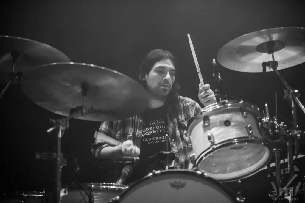 Santiago Vela, The Sword, March 09, 2022, Gothic Theatre, Englewood, CO. Photo by Mitch Kline.
