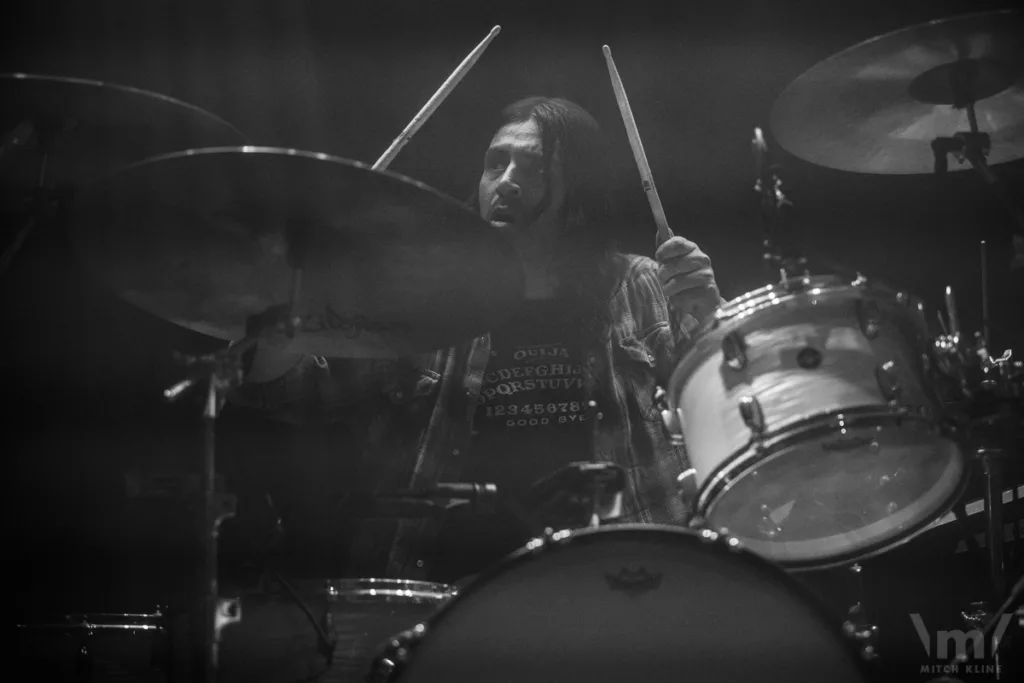Santiago Vela, The Sword, March 09, 2022, Gothic Theatre, Englewood, CO. Photo by Mitch Kline.