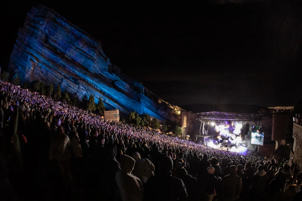 Lotus, April 23, 2022, Red Rocks Amphitheatre, Morrison, CO. Photo by Mitch Kline.