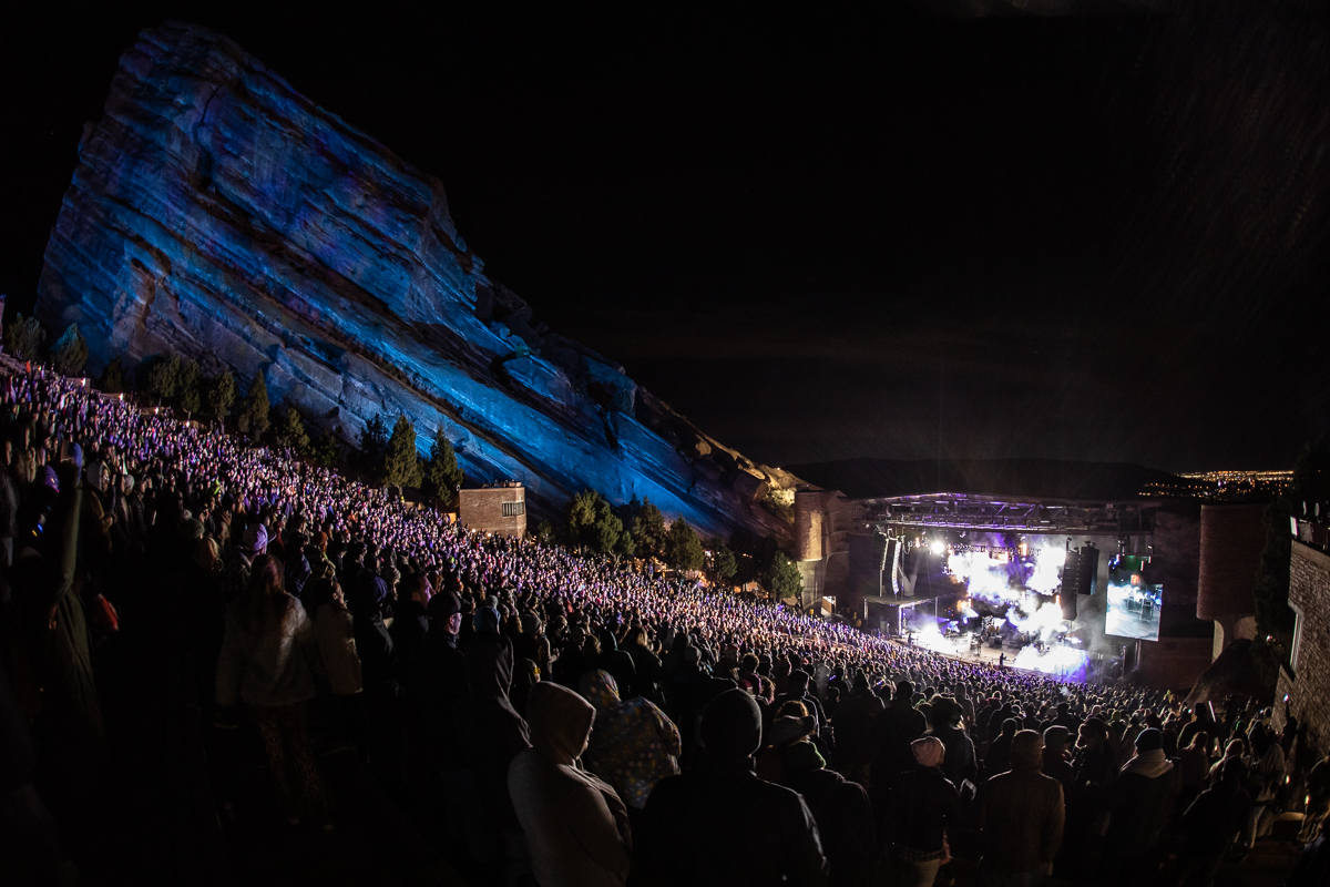 Lotus, April 23, 2022, Red Rocks Amphitheatre, Morrison, CO. Pho