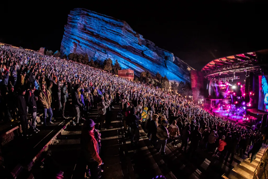 Lotus, April 23, 2022, Red Rocks Amphitheatre, Morrison, CO. Photo by Mitch Kline.