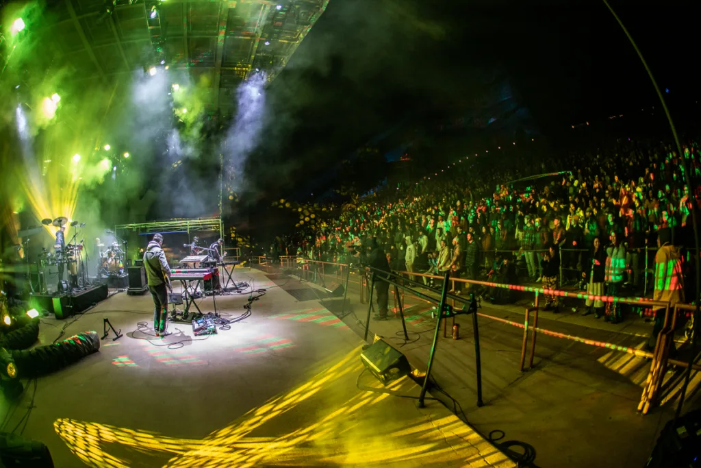 Lotus, April 23, 2022, Red Rocks Amphitheatre, Morrison, CO. Photo by Mitch Kline.