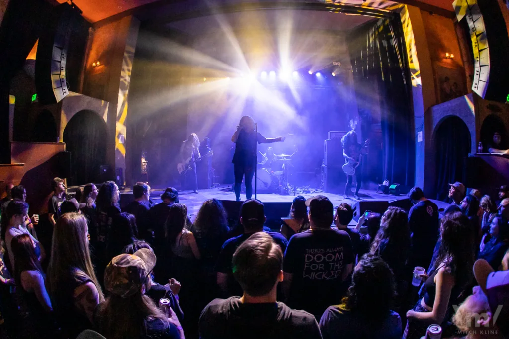 Bluebird Theater marquee, Windhand, June 22, 2022, Bluebird Theater, Denver, CO. Photo by Mitch Kline.