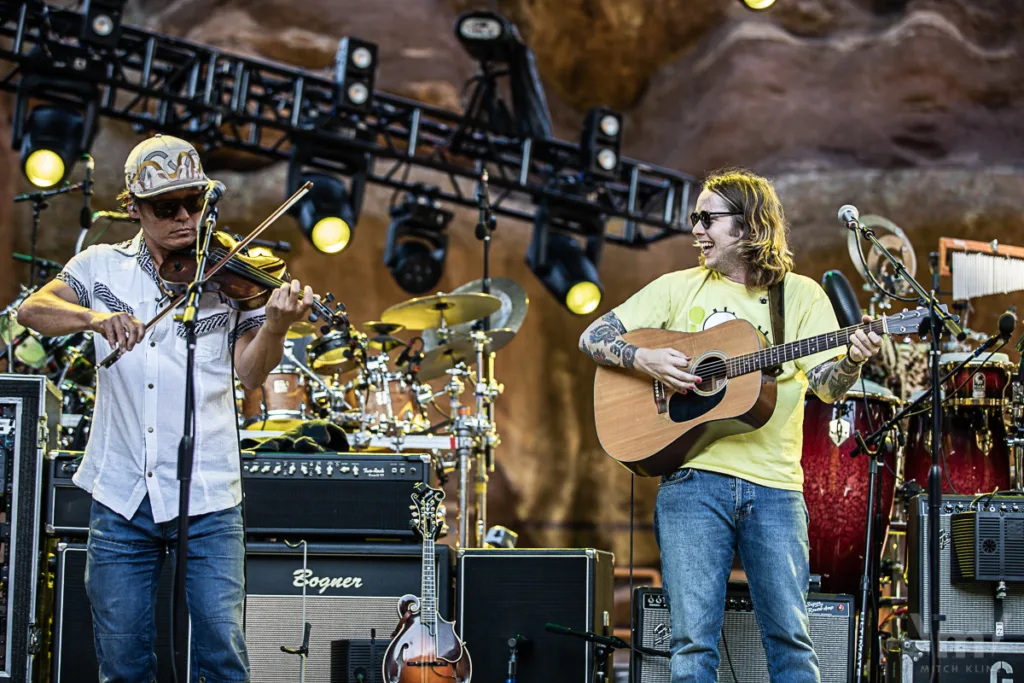 The String Cheese Incident with Billy Strings, July 17, 2022, Red Rocks Amphitheatre, Morrison, CO. Photo by Mitch Kline.