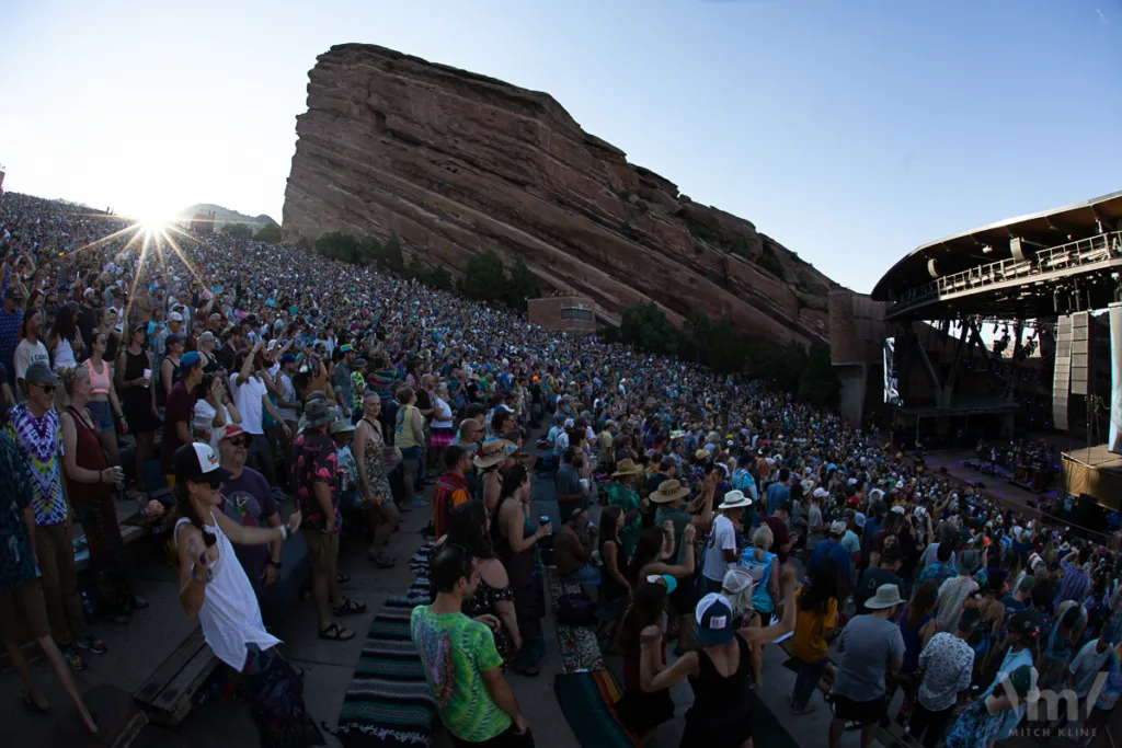 The String Cheese Incident with Billy Strings, July 17, 2022, Red Rocks Amphitheatre, Morrison, CO. Photo by Mitch Kline.