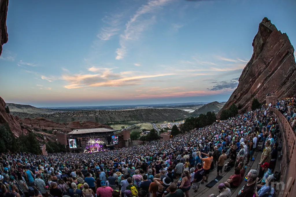 The String Cheese Incident with Billy Strings, July 17, 2022, Red Rocks Amphitheatre, Morrison, CO. Photo by Mitch Kline.