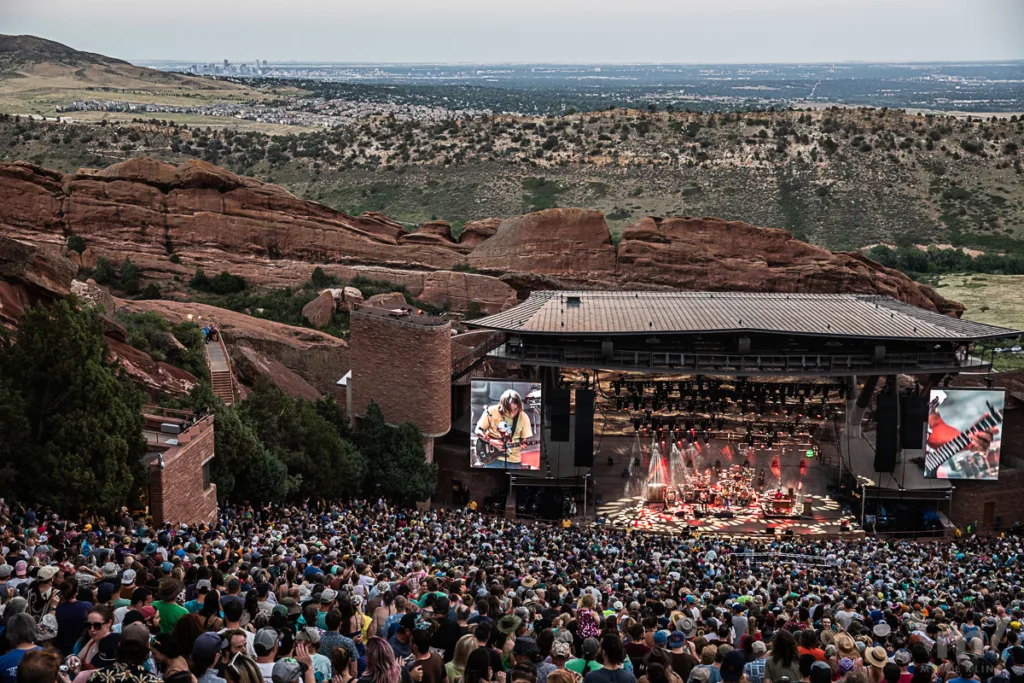The String Cheese Incident with Billy Strings, July 17, 2022, Red Rocks Amphitheatre, Morrison, CO. Photo by Mitch Kline.