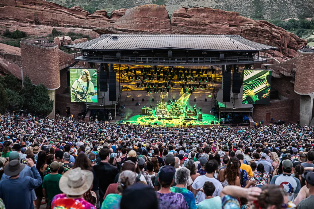 The String Cheese Incident with Billy Strings, July 17, 2022, Red Rocks Amphitheatre, Morrison, CO. Photo by Mitch Kline.