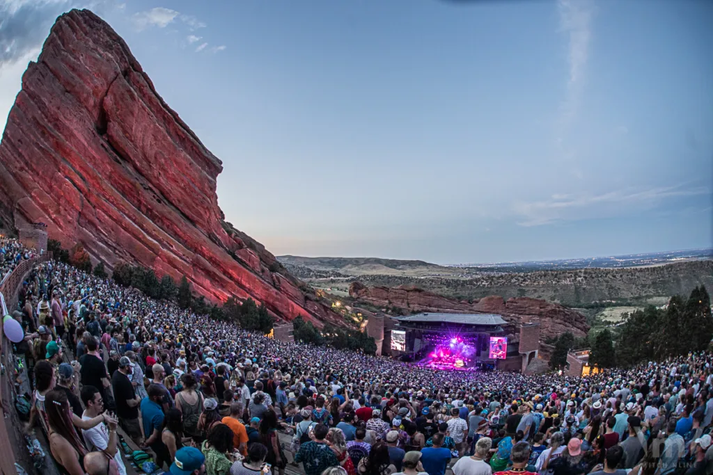 The String Cheese Incident with Billy Strings, July 17, 2022, Red Rocks Amphitheatre, Morrison, CO. Photo by Mitch Kline.