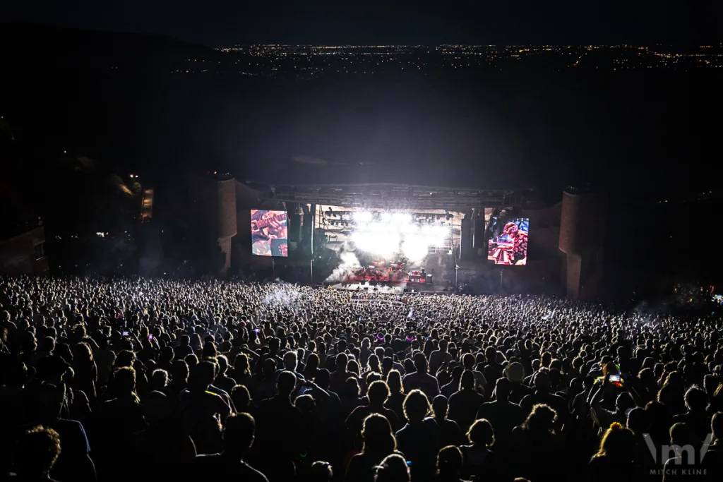 The String Cheese Incident with Billy Strings, July 17, 2022, Red Rocks Amphitheatre, Morrison, CO. Photo by Mitch Kline.