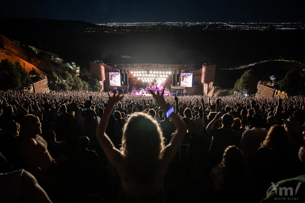 The String Cheese Incident with Billy Strings, July 17, 2022, Red Rocks Amphitheatre, Morrison, CO. Photo by Mitch Kline.
