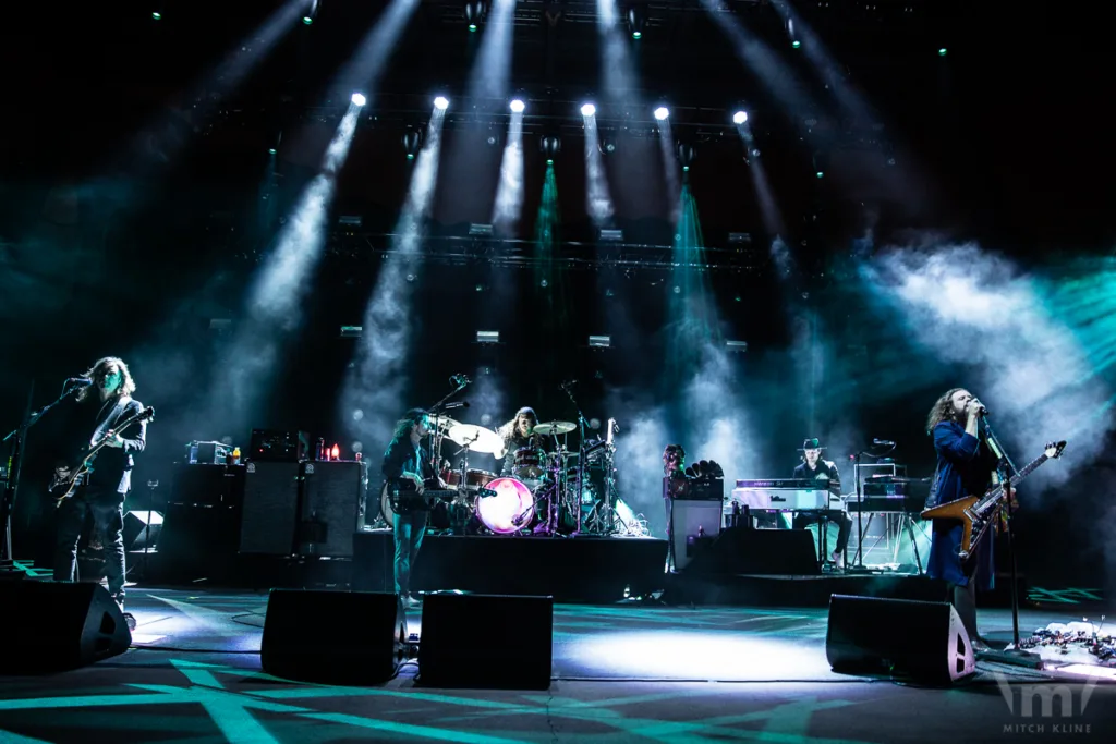 My Morning Jacket, Aug 26, 2022, Red Rocks Amphitheatre, Morrison, CO. Photo by Mitch Kline.