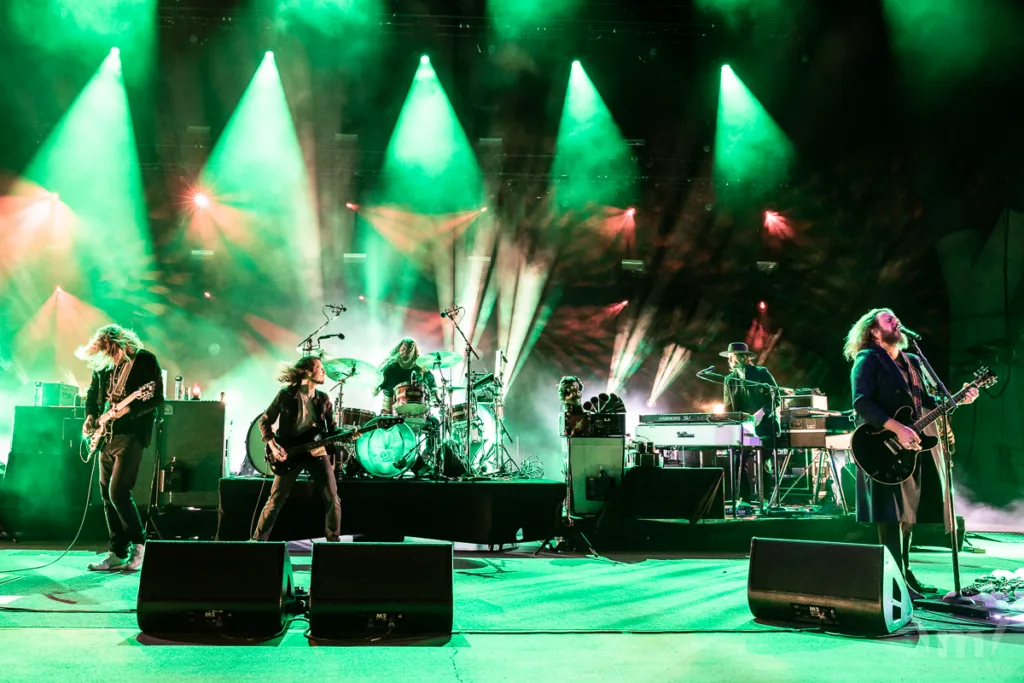 My Morning Jacket, Aug 26, 2022, Red Rocks Amphitheatre, Morrison, CO. Photo by Mitch Kline.