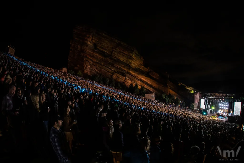 My Morning Jacket, Aug 26, 2022, Red Rocks Amphitheatre, Morrison, CO. Photo by Mitch Kline.