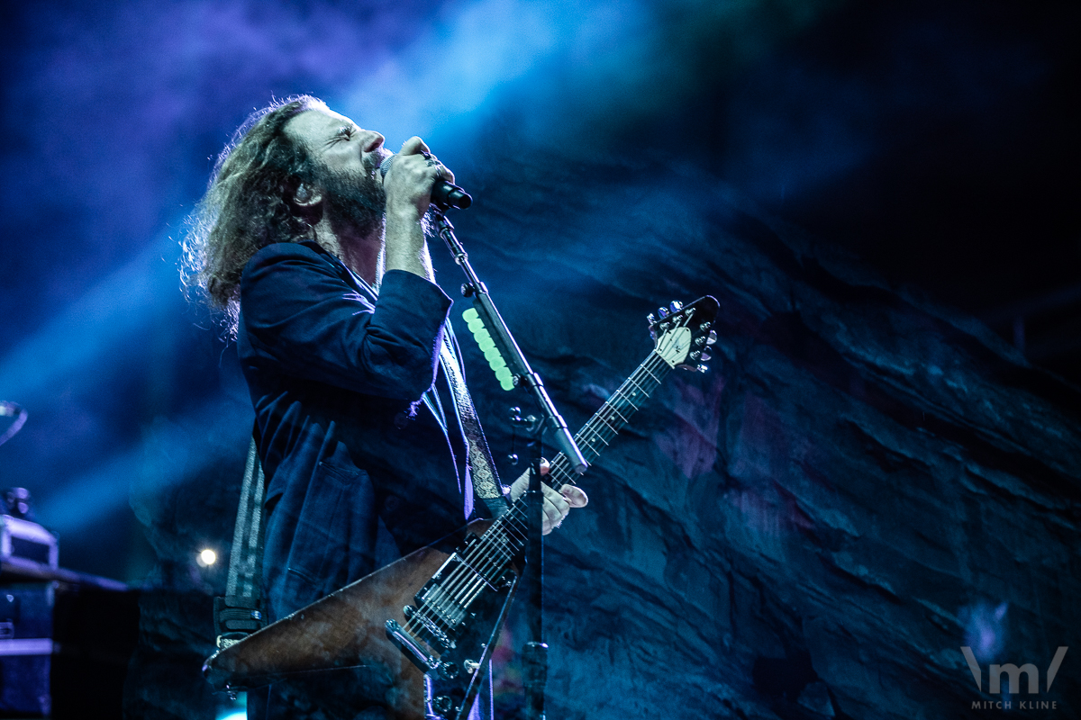 Jim James, My Morning Jacket, Aug 26, 2022, Red Rocks Amphitheatre, Morrison, CO. Photo by Mitch Kline.