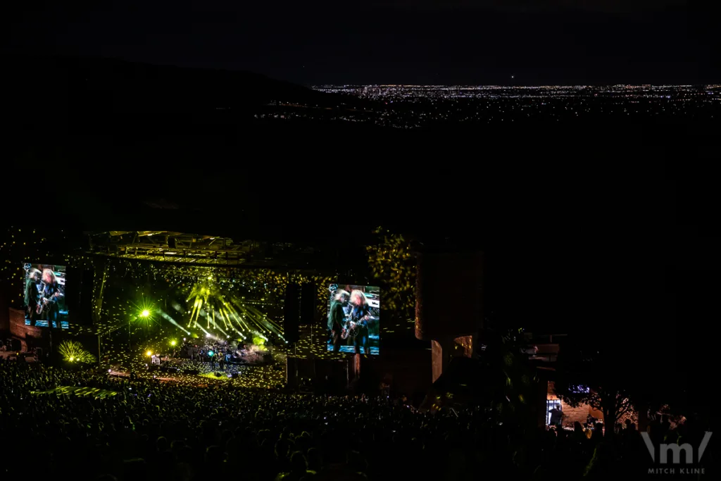 My Morning Jacket, Aug 26, 2022, Red Rocks Amphitheatre, Morrison, CO. Photo by Mitch Kline.