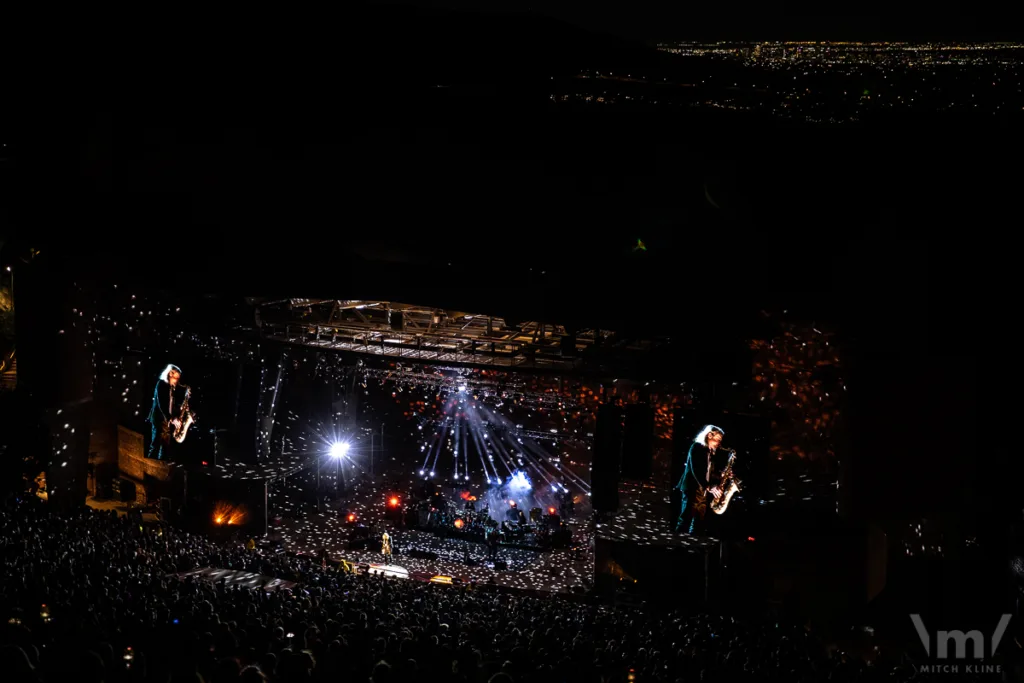 My Morning Jacket, Aug 26, 2022, Red Rocks Amphitheatre, Morrison, CO. Photo by Mitch Kline.