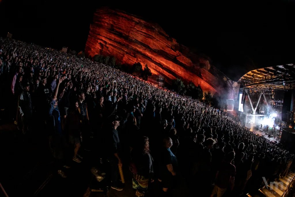 My Morning Jacket, Aug 26, 2022, Red Rocks Amphitheatre, Morrison, CO. Photo by Mitch Kline.