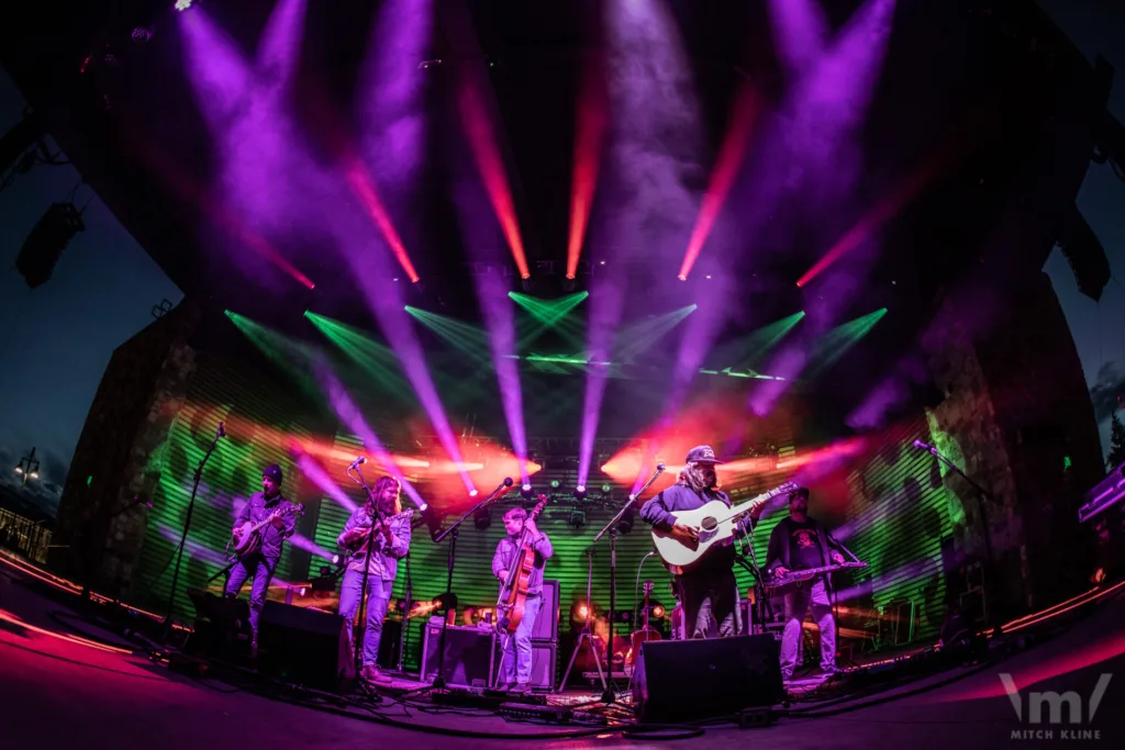 Greensky Bluegrass, Sept 14, 2022, Dillon Amphitheatre, Dillon, CO. Photo by Mitch Kline.