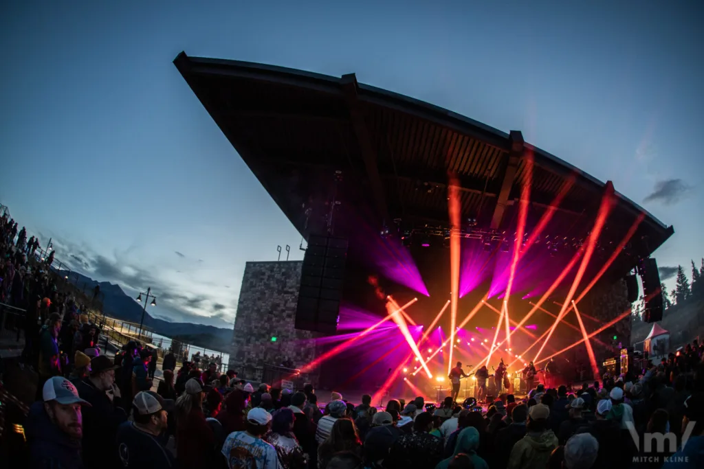 Greensky Bluegrass, Sept 14, 2022, Dillon Amphitheatre, Dillon, CO. Photo by Mitch Kline.