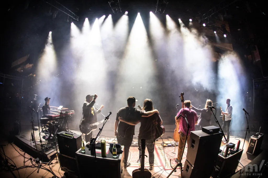 Greensky Bluegrass, Sept 16, 2022, Red Rocks Amphitheatre, Morrison, CO. Photo by Mitch Kline.