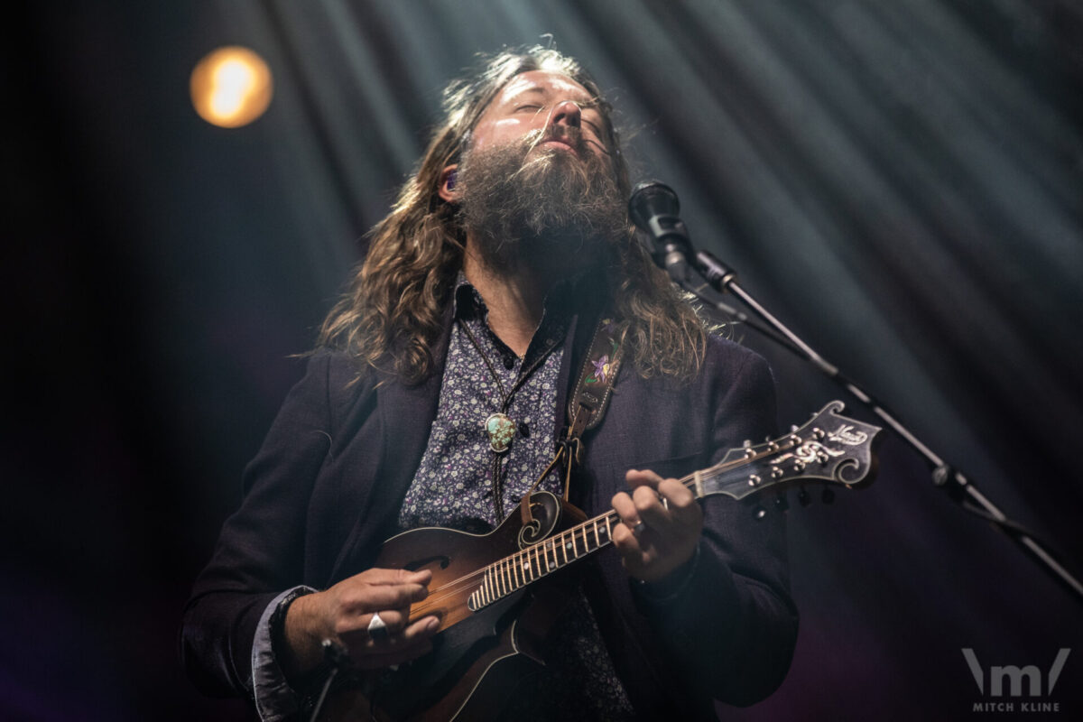 Paul Hoffman, Greensky Bluegrass, Sept 16, 2022, Red Rocks Amphitheatre, Morrison, CO. Photo by Mitch Kline.