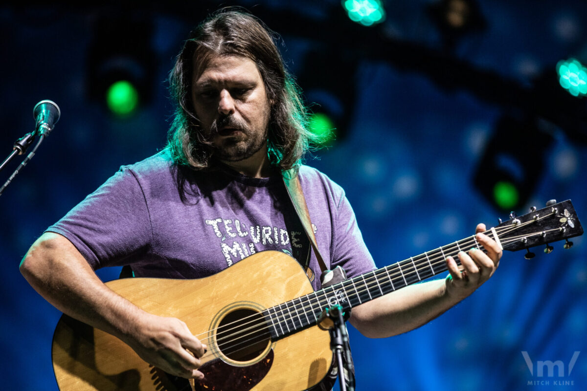 Dave Bruzza, Greensky Bluegrass, Sept 16, 2022, Red Rocks Amphitheatre, Morrison, CO. Photo by Mitch Kline.