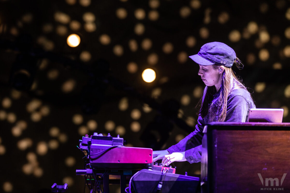 Holly Bowling performs with Greensky Bluegrass, Sept 16, 2022, Red Rocks Amphitheatre, Morrison, CO. Photo by Mitch Kline.