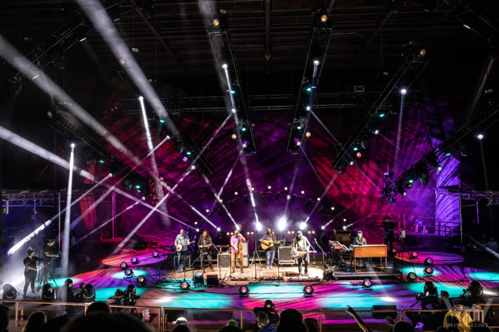 Greensky Bluegrass, Sept 16, 2022, Red Rocks Amphitheatre, Morrison, CO. Photo by Mitch Kline.