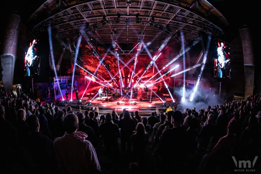 Greensky Bluegrass, Sept 16, 2022, Red Rocks Amphitheatre, Morrison, CO. Photo by Mitch Kline.