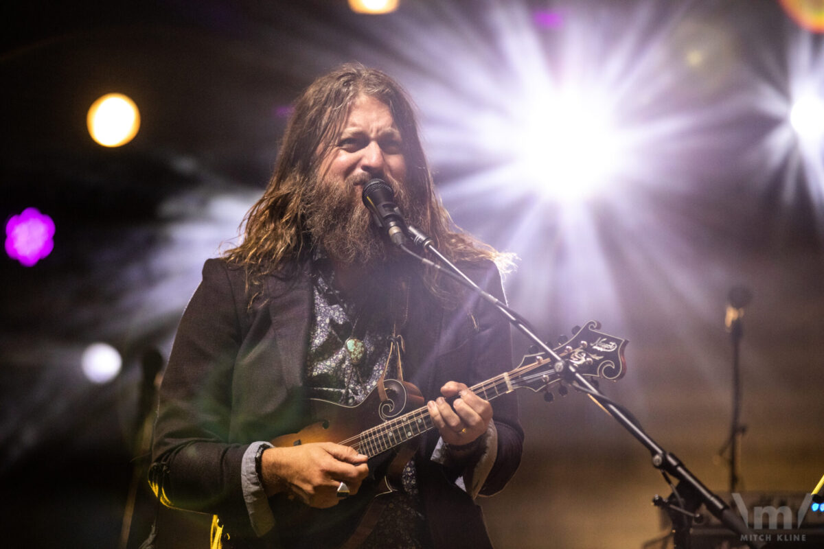 Paul Hoffman, Greensky Bluegrass, Sept 16, 2022, Red Rocks Amphitheatre, Morrison, CO. Photo by Mitch Kline.