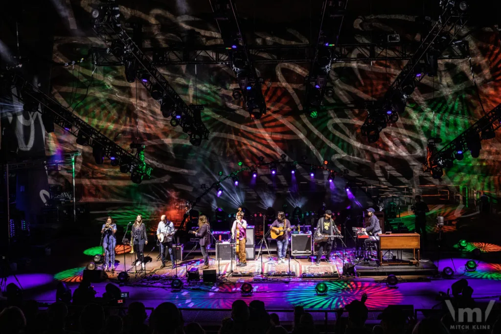 Greensky Bluegrass, Sept 16, 2022, Red Rocks Amphitheatre, Morrison, CO. Photo by Mitch Kline.