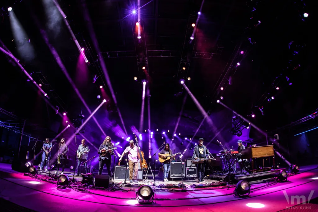 Greensky Bluegrass, Sept 16, 2022, Red Rocks Amphitheatre, Morrison, CO. Photo by Mitch Kline.