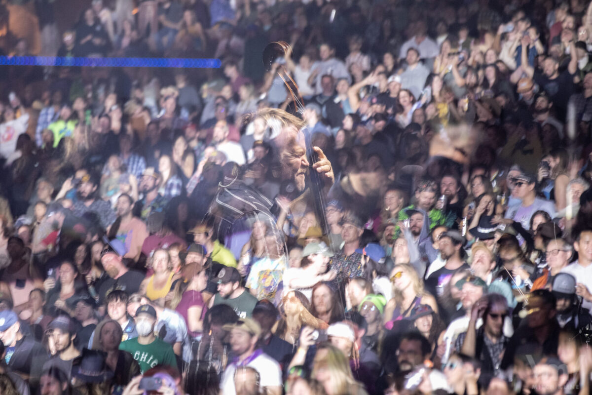 Mike Devol, Greensky Bluegrass, Sept 17, 2022, Red Rocks Amphitheatre, Morrison, CO. Photo by Mitch Kline.