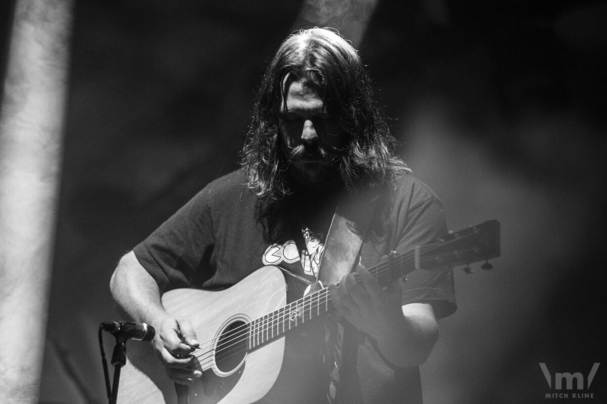 Dave Bruzza, Greensky Bluegrass, Sept 17, 2022, Red Rocks Amphitheatre, Morrison, CO. Photo by Mitch Kline.