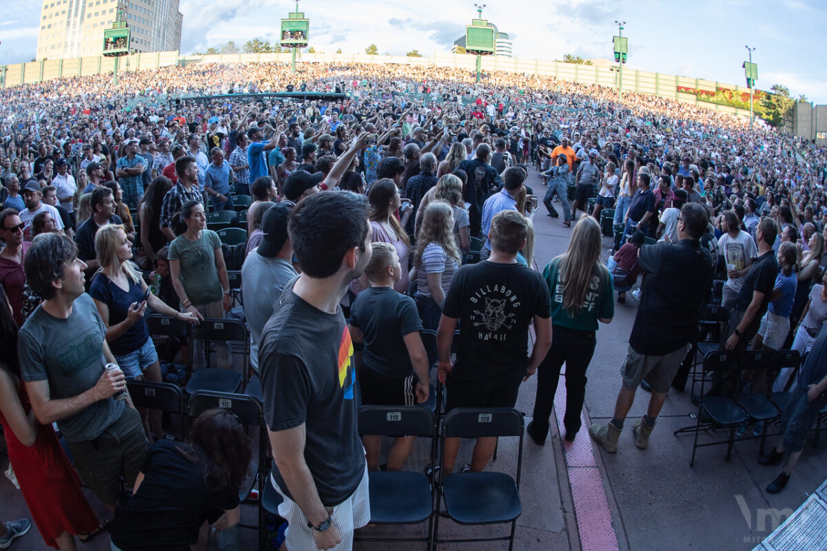 Cage the Elephant, July 23, 2019, Fiddler's Green Amphitheatre, Greenwood Village, CO. Photo by Mitch Kline.