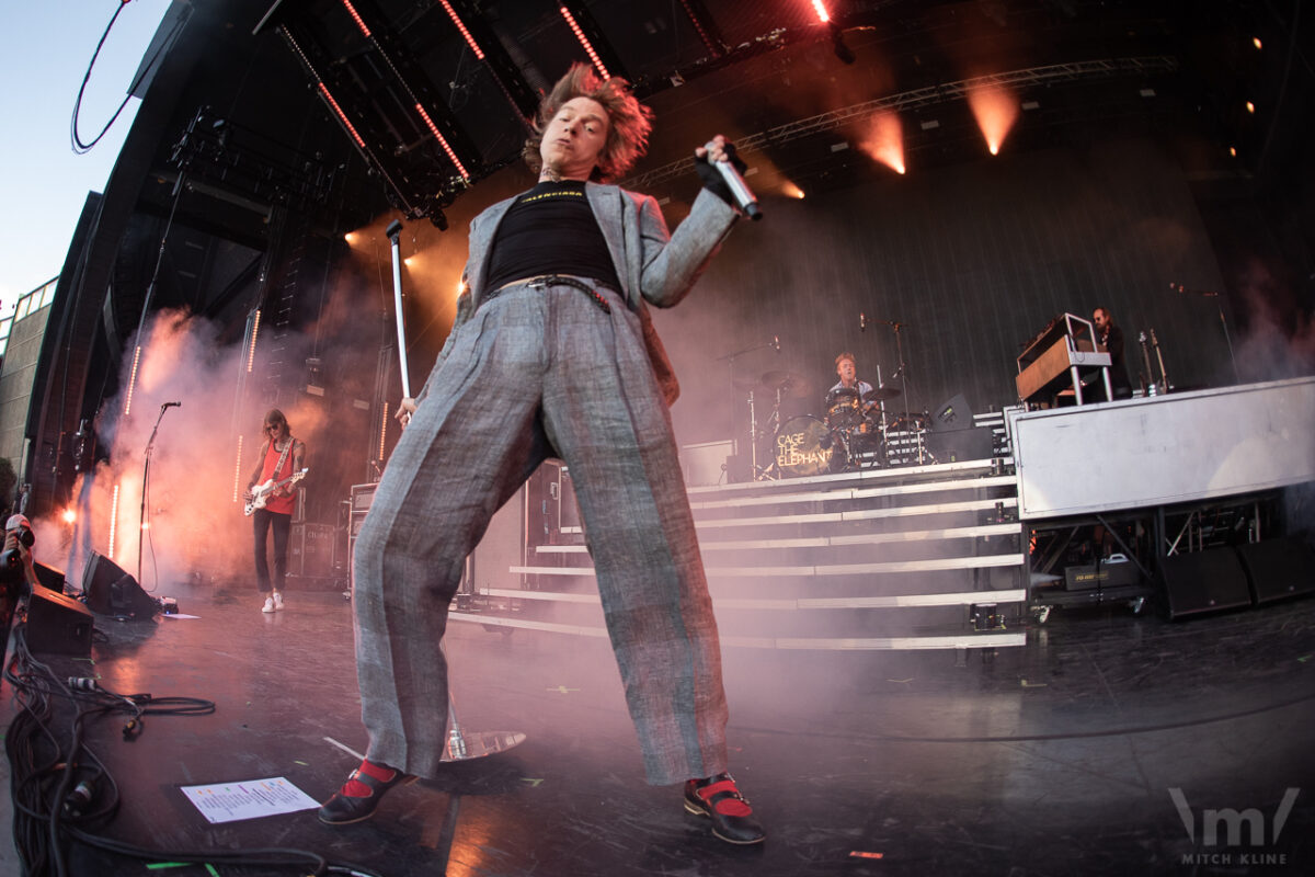 Cage the Elephant, July 23, 2019, Fiddler's Green Amphitheatre, Greenwood Village, CO. Photo by Mitch Kline.