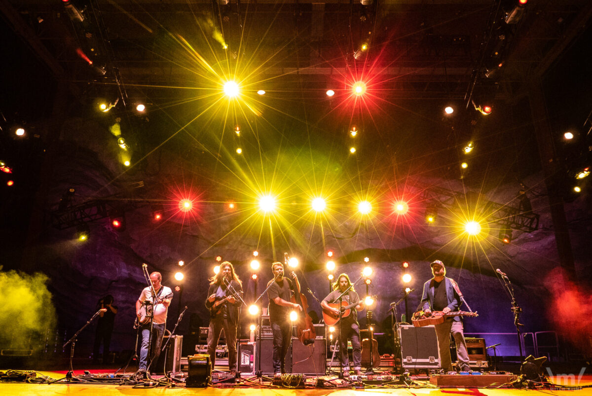 Greensky Bluegrass, Sept 13, 2019, Red Rocks Amphitheatre, Morrison, CO. Photo by Mitch Kline.