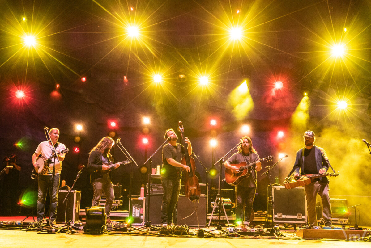 Greensky Bluegrass, Sept 13, 2019, Red Rocks Amphitheatre, Morrison, CO. Photo by Mitch Kline.