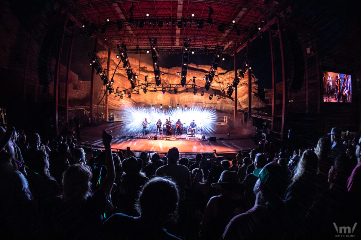 Greensky Bluegrass, Sept 13, 2019, Red Rocks Amphitheatre, Morrison, CO. Photo by Mitch Kline.