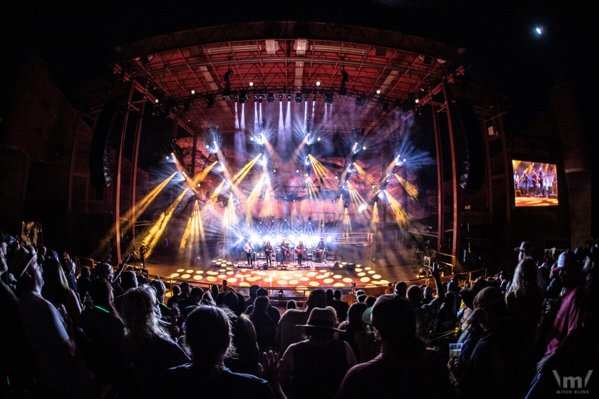 Greensky Bluegrass, Sept 13, 2019, Red Rocks Amphitheatre, Morrison, CO. Photo by Mitch Kline.