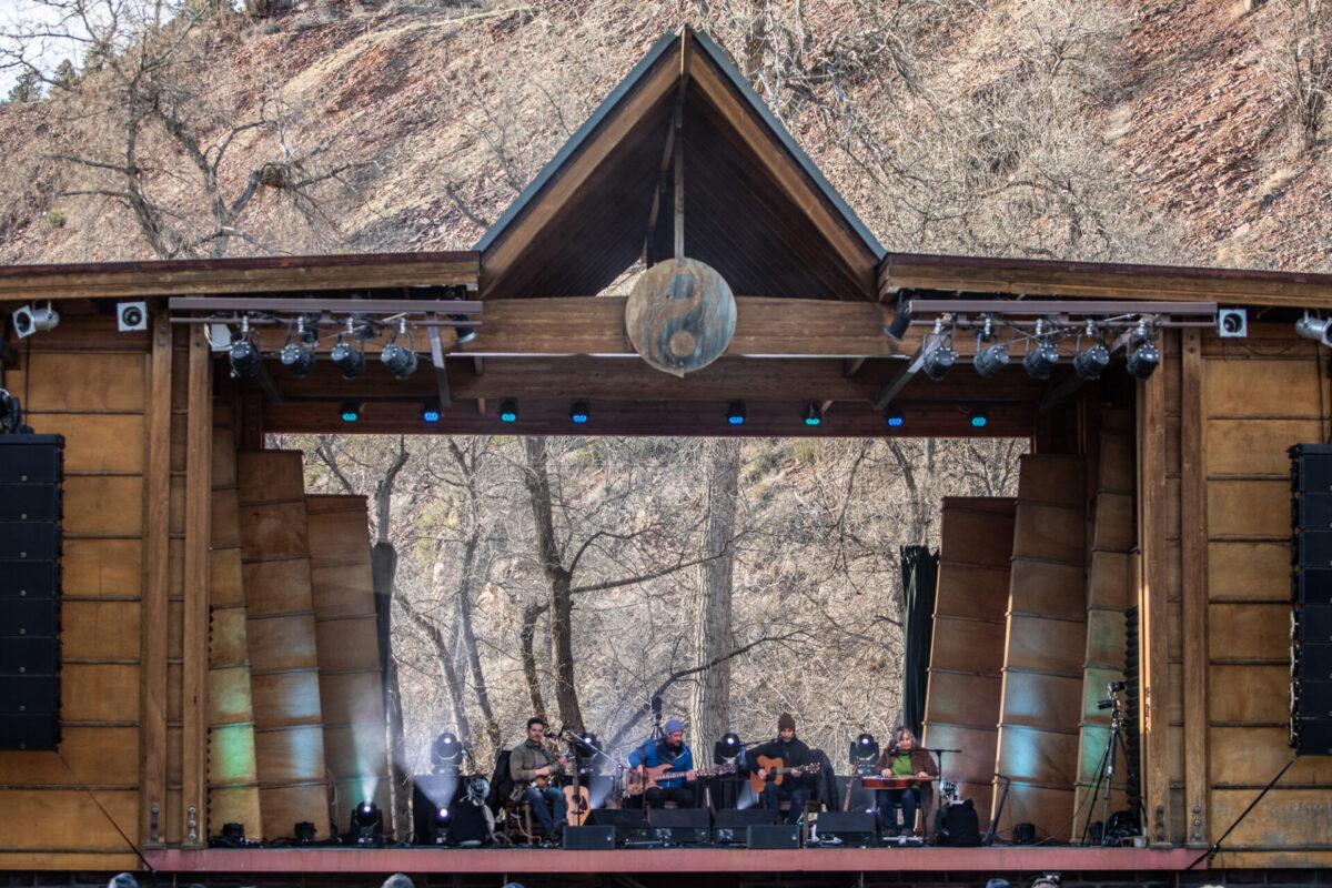 Yonder Mountain String Band, Apr 17, 2021, Planet Bluegrass, Lyons, CO. Photo by Mitch Kline